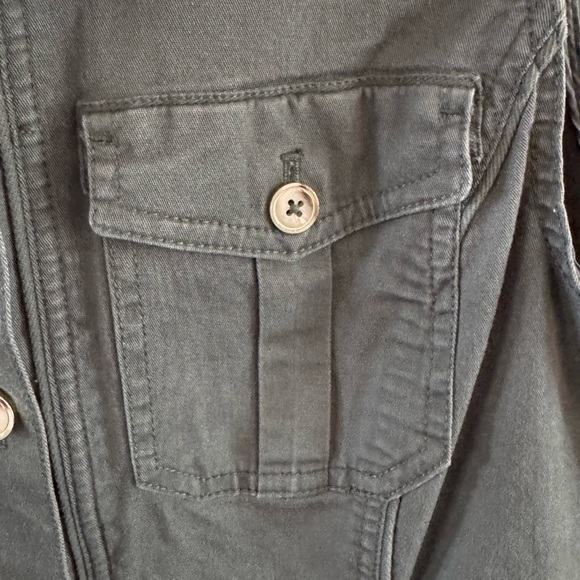 White House Black Market Utility Vest Womens Army Green 14 - Picture 5 of 13